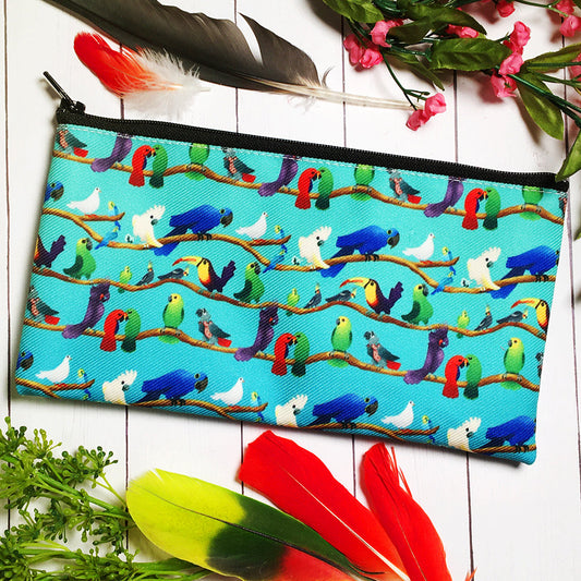 Plucky Parrot Pencil Pouch